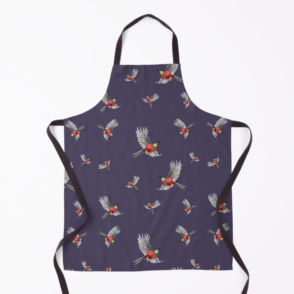 Item preview, Bird red pattern a watercolor illustration purple designed and sold by Yana Mustafina | Boho Soulful Designs.