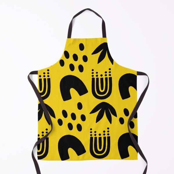 Item preview, Yellow black abstract pattern designed and sold by moxdesign.