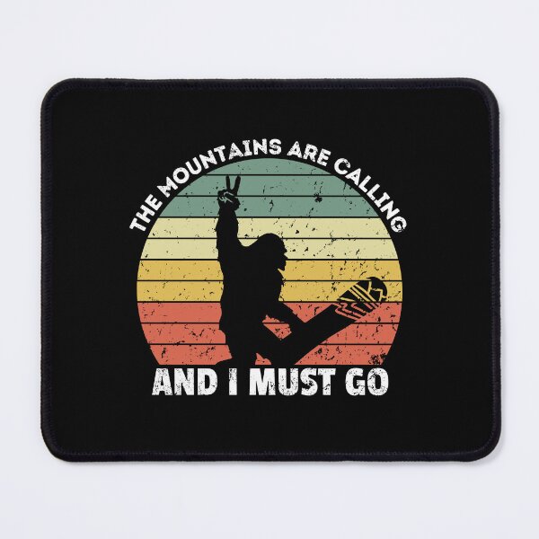 Item preview, The Mountains Are Calling And I Must Go - Snowboarding qoute - Winter Sport Christmas Snowboarder Gift designed and sold by MWProject.