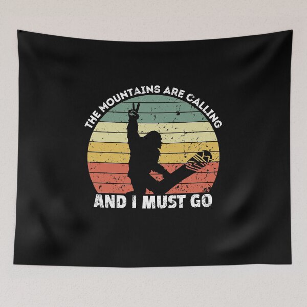 Item preview, The Mountains Are Calling And I Must Go - Snowboarding qoute - Winter Sport Christmas Snowboarder Gift designed and sold by MWProject.