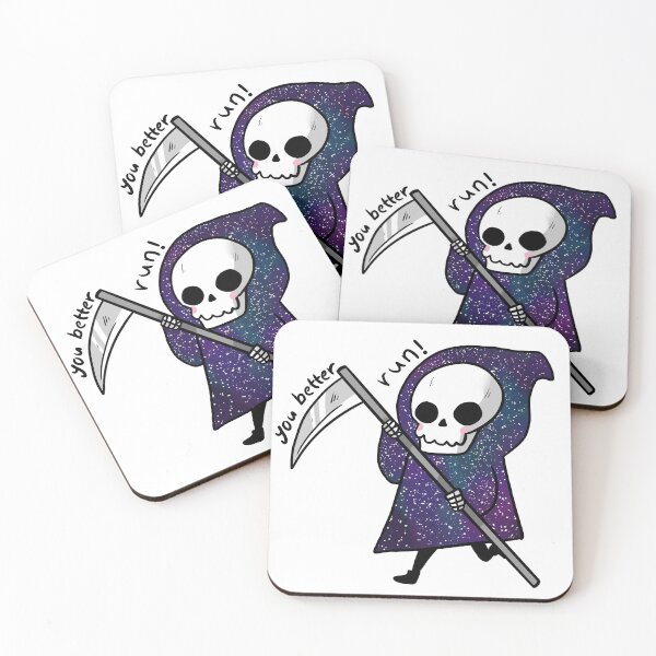 Item preview, Galaxy grim reaper you better run designed and sold by Mayarart.