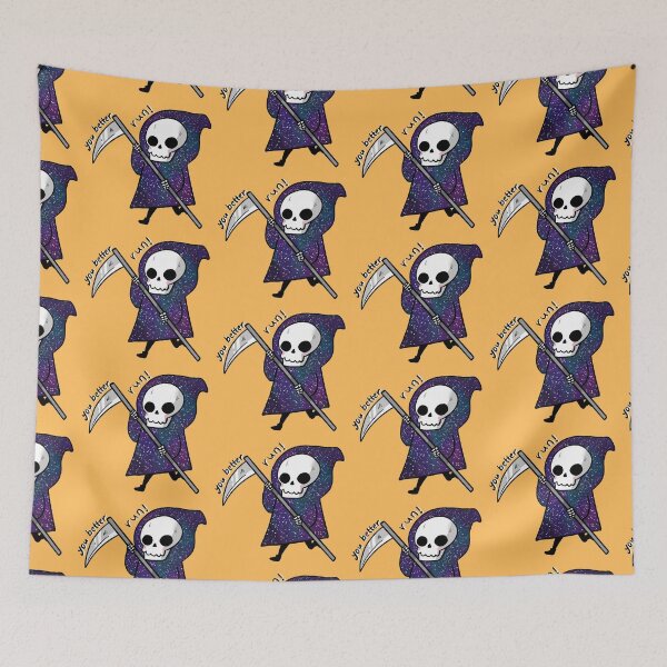 Item preview, Galaxy grim reaper you better run designed and sold by Mayarart.