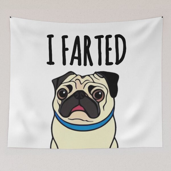 Item preview, Funny Pug saying "I Farted" : Dog quote humor designed and sold by EnzoVectorism.
