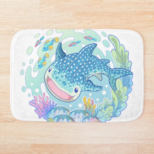 Item preview, lindo diseño de personaje de dibujos animados de tiburón ballena designed and sold by Tony J.