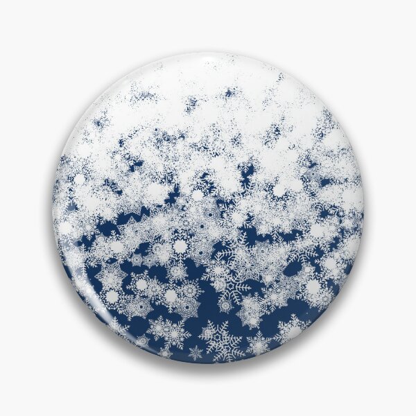 Artikelvorschau, Blizzard - Schneeflocken auf blauem Hintergrund entworfen und verkauft von illustratious.