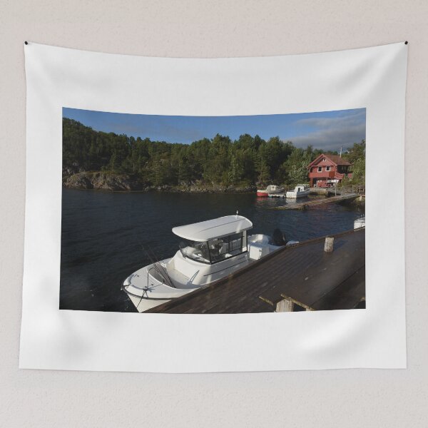 Item preview, A boat and a house in Norway designed and sold by Designsbyalisa.