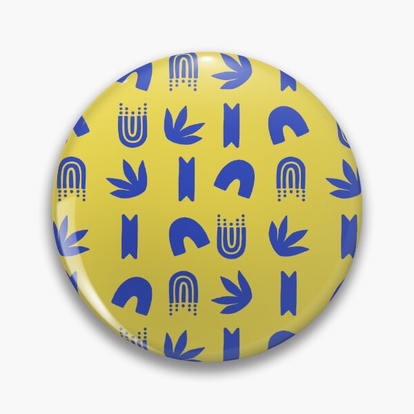Item preview, Yellow blue abstract pattern designed and sold by moxdesign.