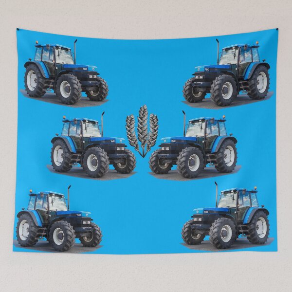 Item preview, blue tractor designed and sold by Millysuewood.