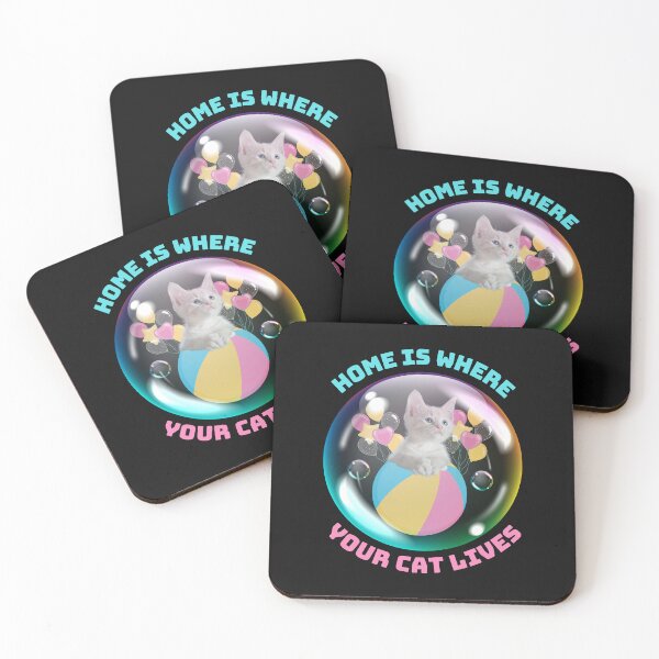 Item preview, Home is where your cat lives designed and sold by ColourTrials.