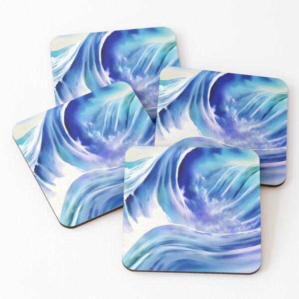 Item preview, Watercolor wave artwork designed and sold by The Love Quill.