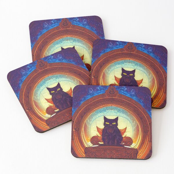 Item preview, Gato triste en grunge, gato pintado, arte de abstracción único designed and sold by ValleyDream.