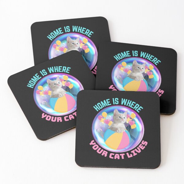 Item preview, Home is where your cat lives designed and sold by ColourTrials.