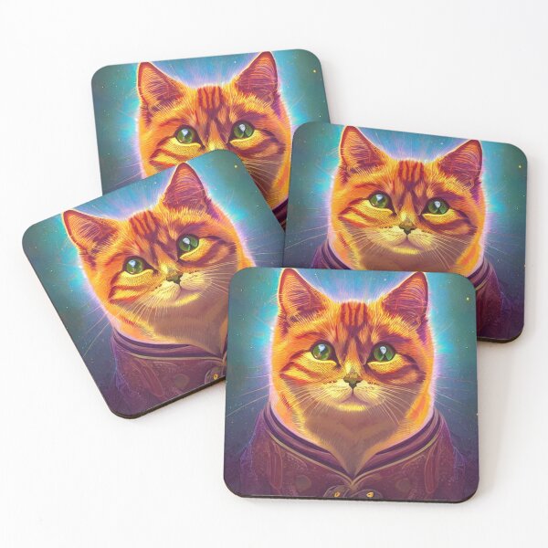 Item preview, Gato triste en grunge, gato pintado, arte de abstracción único designed and sold by ValleyDream.