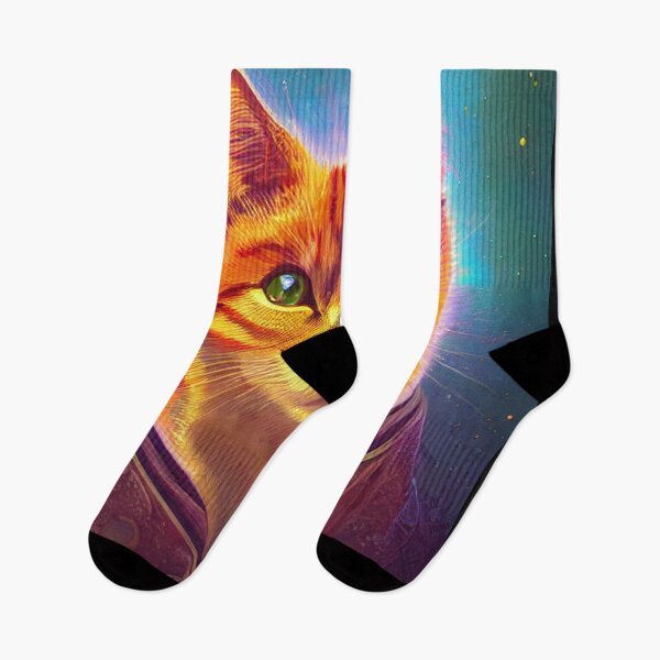 Item preview, Gato triste en grunge, gato pintado, arte de abstracción único designed and sold by ValleyDream.