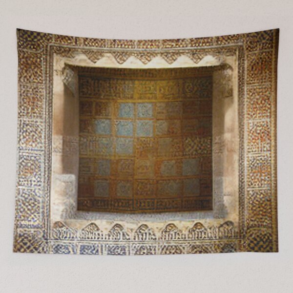 Item preview, mosaic of Al-Hamra Palace /castle and ancient Arab Islamic architecture spain designed and sold by MaissaArt.