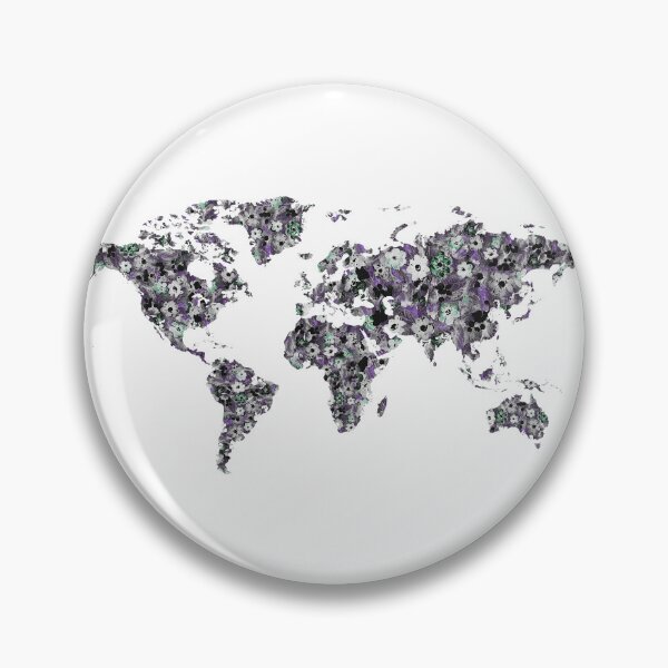 Item preview, Watercolor Map Of The World Silhouette PNG Design XXV designed and sold by Irina Sztukowski.