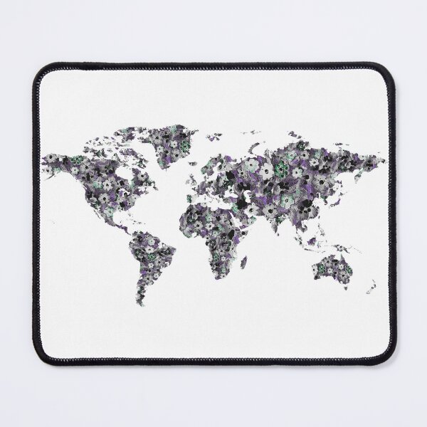 Item preview, Watercolor Map Of The World Silhouette PNG Design XXV designed and sold by Irina Sztukowski.