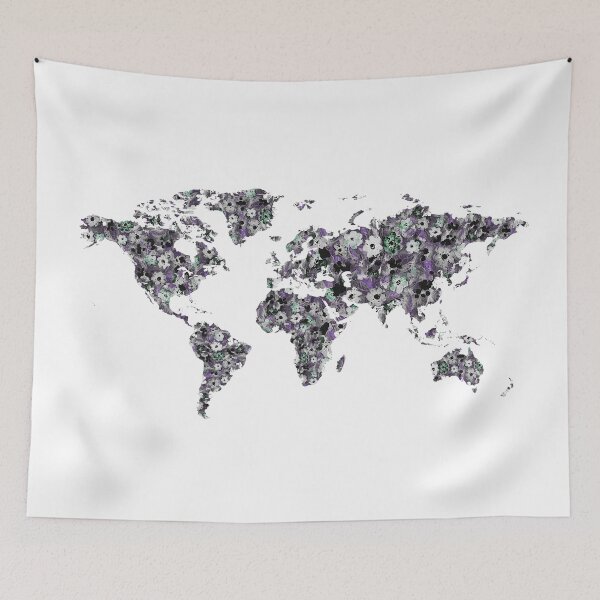Item preview, Watercolor Map Of The World Silhouette PNG Design XXV designed and sold by Irina Sztukowski.