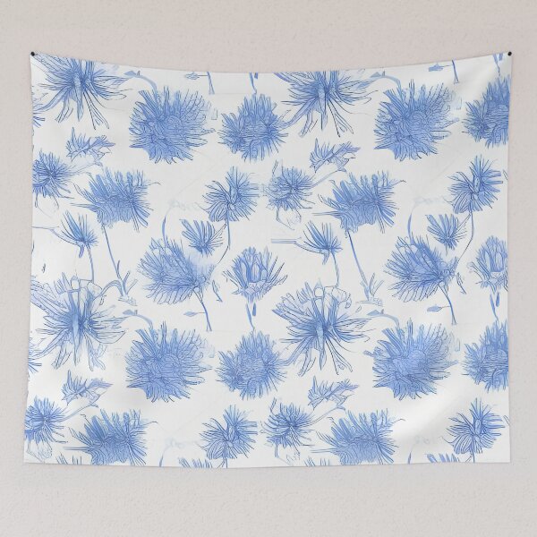 Item preview, Blue Aster Summer Flower Pattern designed and sold by Sapphire07.