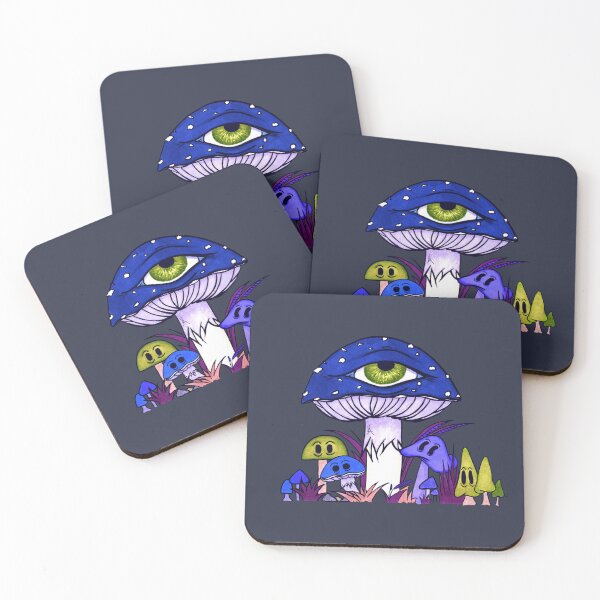 Item preview, Toadstool and friends at night designed and sold by Lisastle.