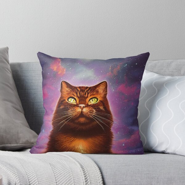 Item preview, gato marrón serio a la luz de la luna designed and sold by ValleyDream.