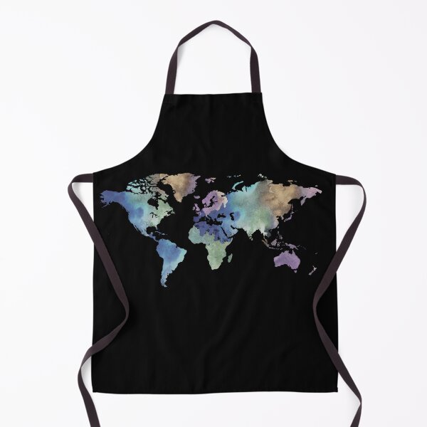 Item preview, Watercolor Map Of The World Silhouette PNG Design XXVI designed and sold by Irina Sztukowski.
