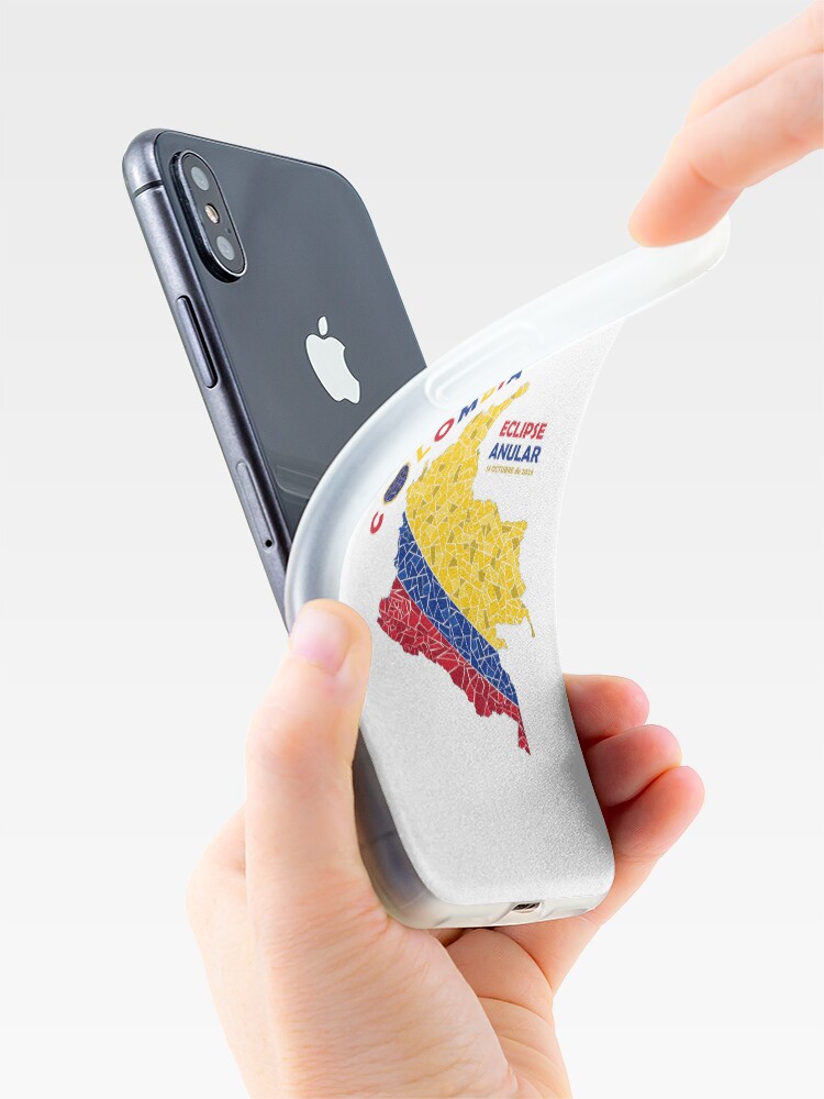 Thumbnail 4 of 5, iPhone Case, Colombia Annular Eclipse 2023 designed and sold by Eclipse2024.