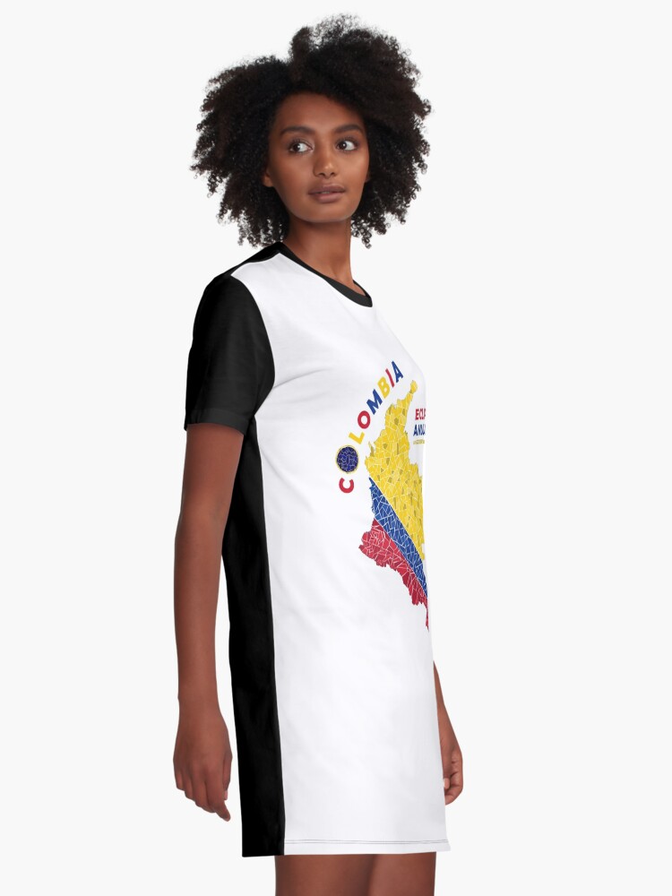 Graphic T-Shirt Dress, Colombia Annular Eclipse 2023 designed and sold by Eclipse2024