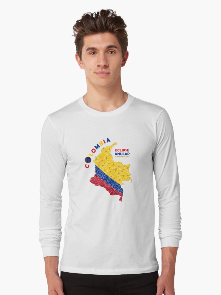 Thumbnail 1 of 5, Long Sleeve T-Shirt, Colombia Annular Eclipse 2023 designed and sold by Eclipse2024.