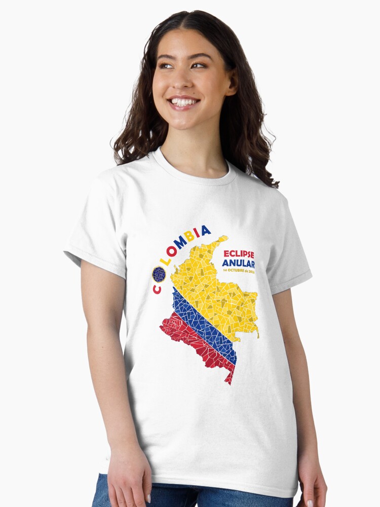 Thumbnail 2 of 7, Classic T-Shirt, Colombia Annular Eclipse 2023 designed and sold by Eclipse2024.