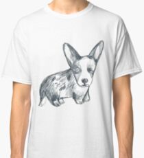 Bluemerle corgi dog Classic T-Shirt