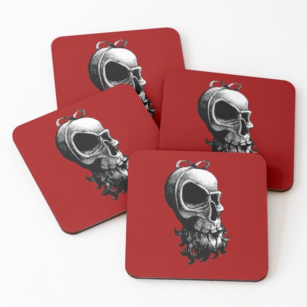 Item preview, Christmas Santa Skull Drawing designed and sold by LarksDrawings.
