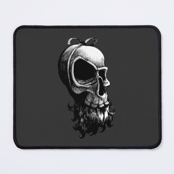 Item preview, Christmas Santa Skull Drawing designed and sold by LarksDrawings.