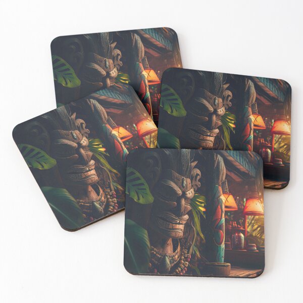 Item preview, Tiki bar illustration designed and sold by RK - Shop.