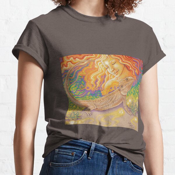 The Sun And The Dragon, Bearded Dragon Art Classic T-Shirt