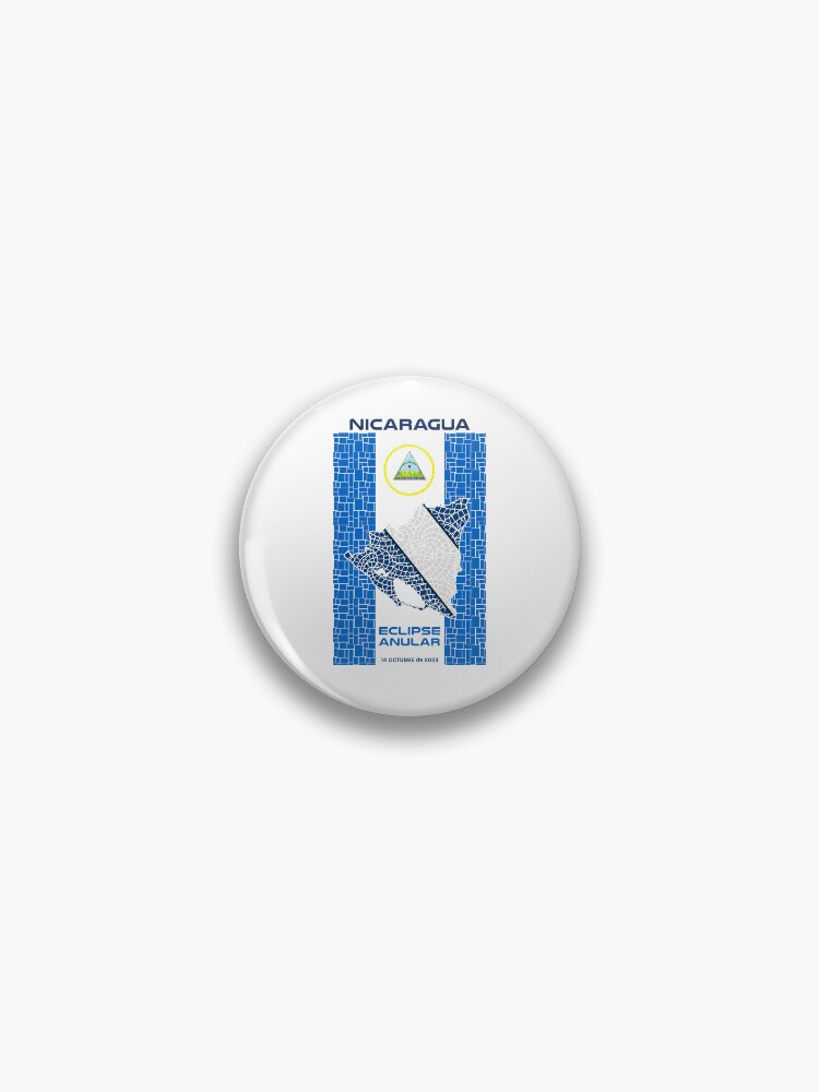 Thumbnail 1 of 3, Pin, Nicaragua Annular Eclipse 2023 designed and sold by Eclipse2024.