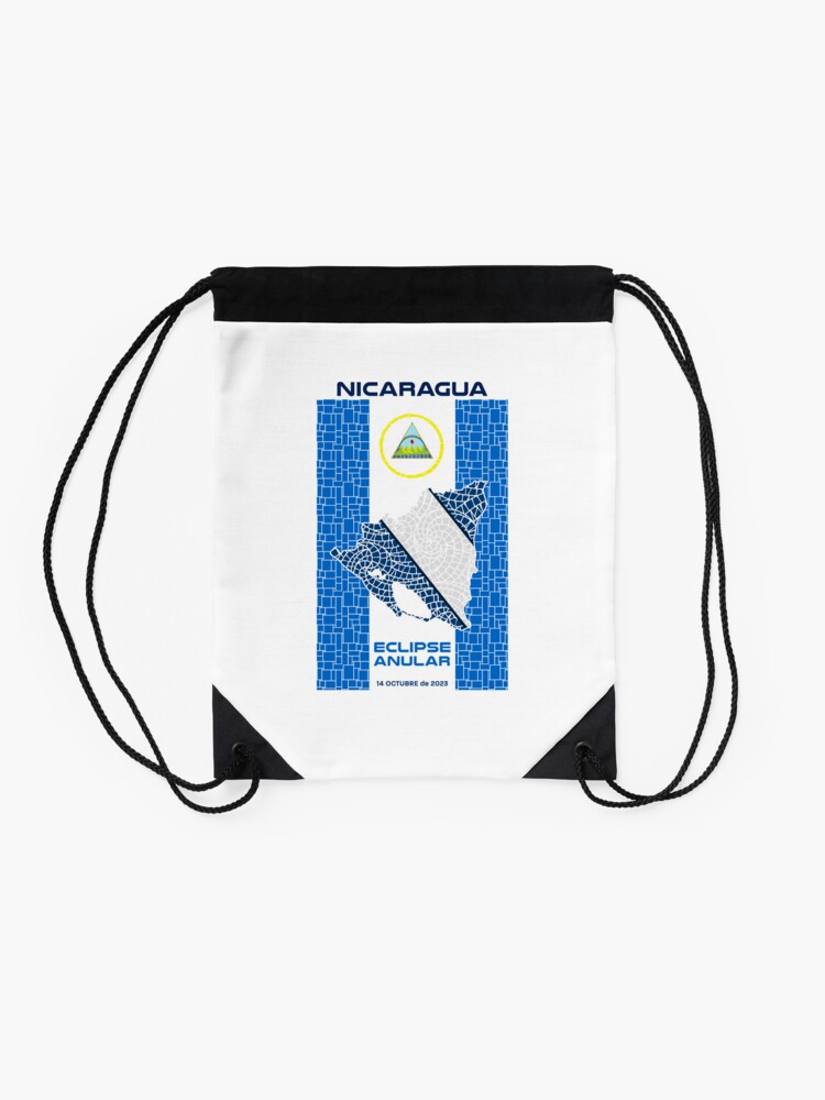 Thumbnail 2 of 3, Drawstring Bag, Nicaragua Annular Eclipse 2023 designed and sold by Eclipse2024.