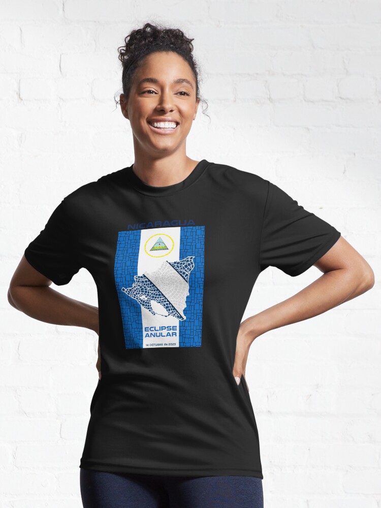 Thumbnail 6 of 7, Active T-Shirt, Nicaragua Annular Eclipse 2023 designed and sold by Eclipse2024.