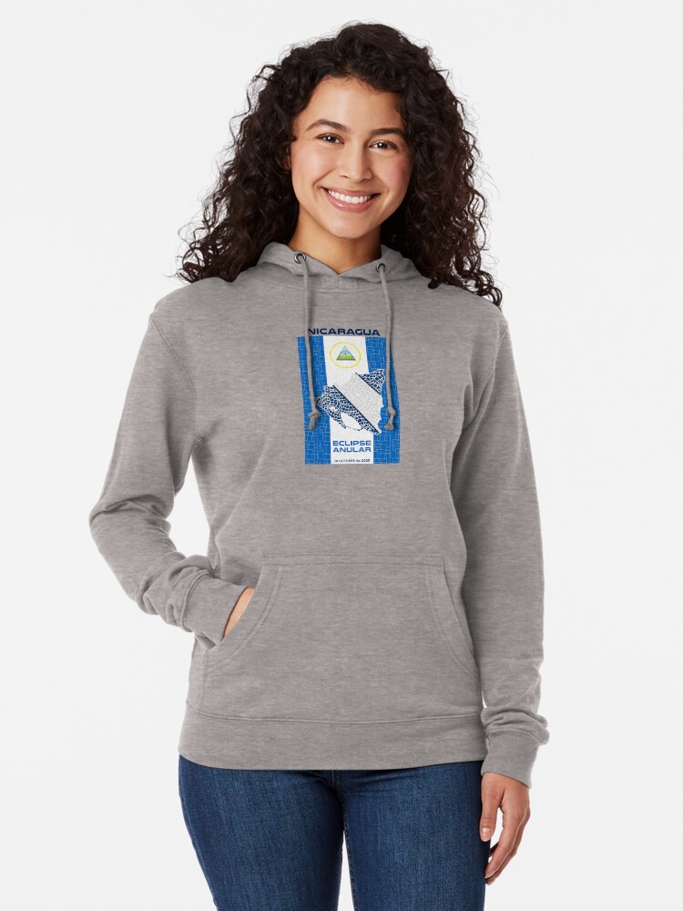 Thumbnail 2 of 5, Lightweight Hoodie, Nicaragua Annular Eclipse 2023 designed and sold by Eclipse2024.