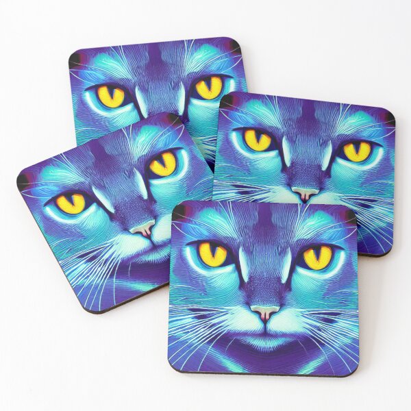 Item preview, Gato triste en grunge, gato pintado, arte de abstracción único designed and sold by ValleyDream.