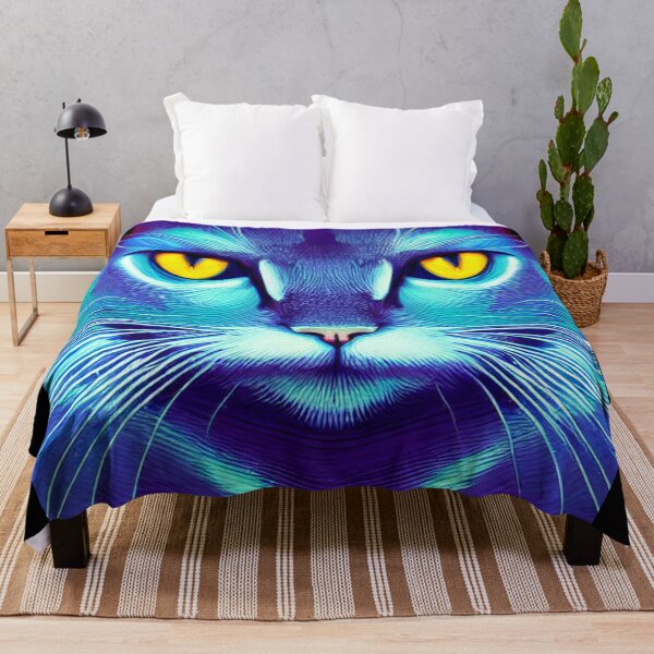 Item preview, Gato triste en grunge, gato pintado, arte de abstracción único designed and sold by ValleyDream.