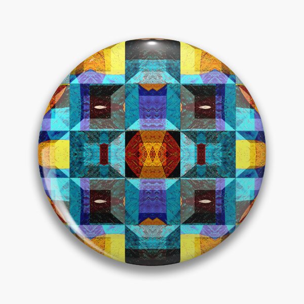 Item preview,  POWERFUL LUMINOUS RADIAL COSMIC LABYRINTH PATCHWORK -  SPIRITUAL AWAKENING CUBIC GEOMETRIC ART PATTERN IN DEEP* designed and sold by Ralek.