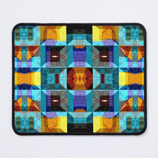 Item preview,  POWERFUL LUMINOUS RADIAL COSMIC LABYRINTH PATCHWORK -  SPIRITUAL AWAKENING CUBIC GEOMETRIC ART PATTERN IN DEEP* designed and sold by Ralek.