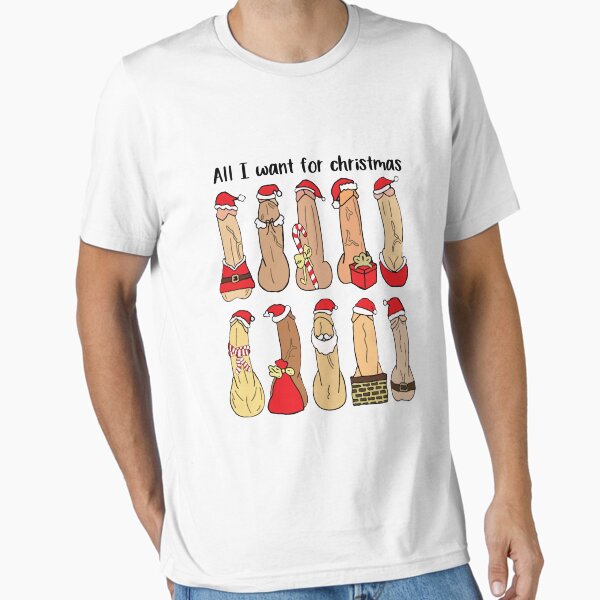 Vista previa del artículo con la obra «Todo lo que quiero para Navidad es Dick Funny», diseñado y vendido por kenishahembree.