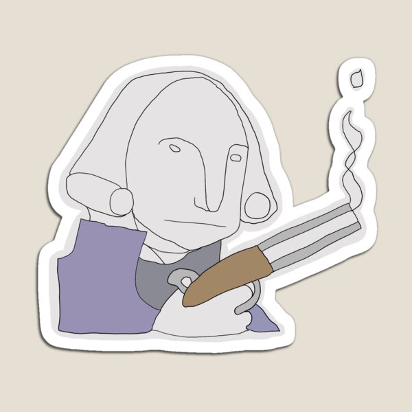 Aperçu de l'œuvre George Washington (Brad Neely) créée et vendue par NuttyBuddies.