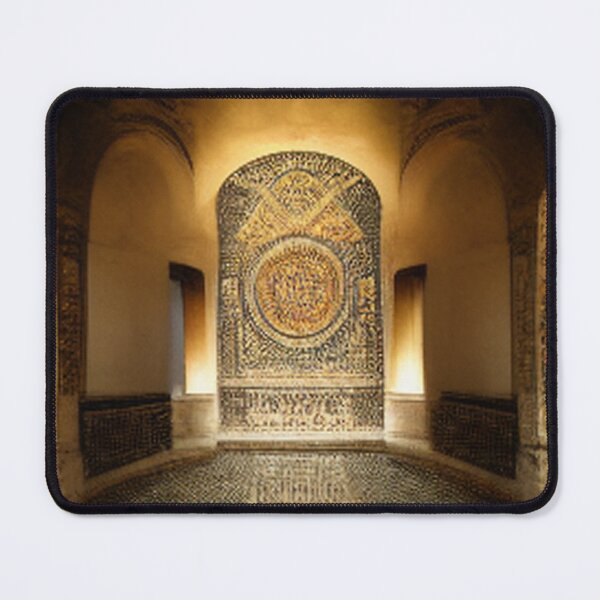 Item preview, mosaic of Al-Hamra Palace /castle and ancient Arab Islamic architecture spain designed and sold by MaissaArt.