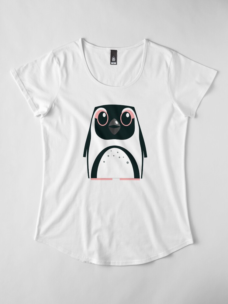 Alternate view of African Penguin - 50% of profits to charity Premium Scoop T-Shirt