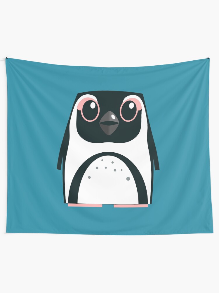 Alternate view of African Penguin - 50% of profits to charity Tapestry
