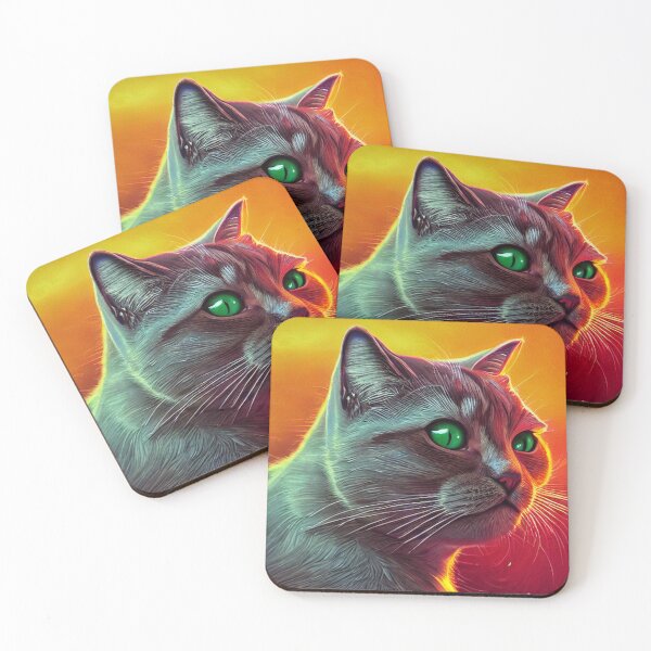 Item preview, Gato triste en grunge, gato pintado, arte de abstracción único designed and sold by ValleyDream.
