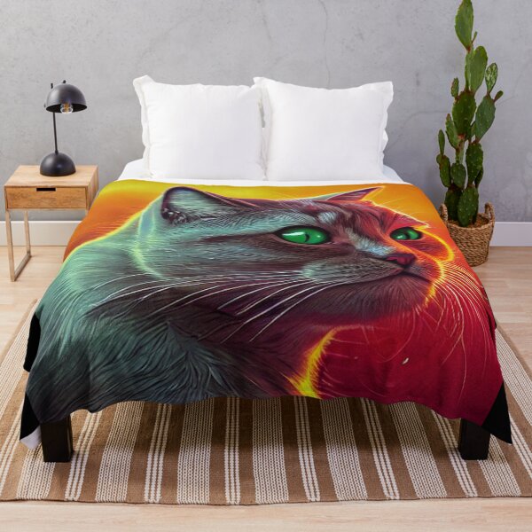Item preview, Gato triste en grunge, gato pintado, arte de abstracción único designed and sold by ValleyDream.